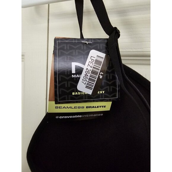 Maidenform Bralette Comfort Seamless Womens Black Smooth Wireless Bra Small S - Picture 3 of 5